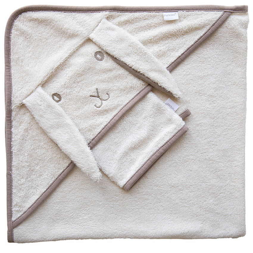 Cape de bain + gant - Lapin 
