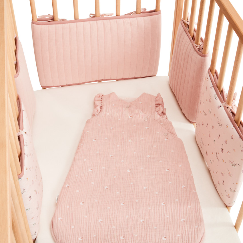 Set van 5 modulaire spijlenbeschermers Wandel Bucolique roos 