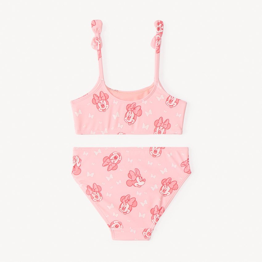 Maillot de bain 2 pièces Minnie (Disney) à nœuds fantaisie fille 