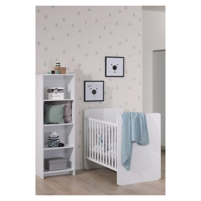 Lit 60x120cm transformable en 90x200cm Vito Mira - Blanc 