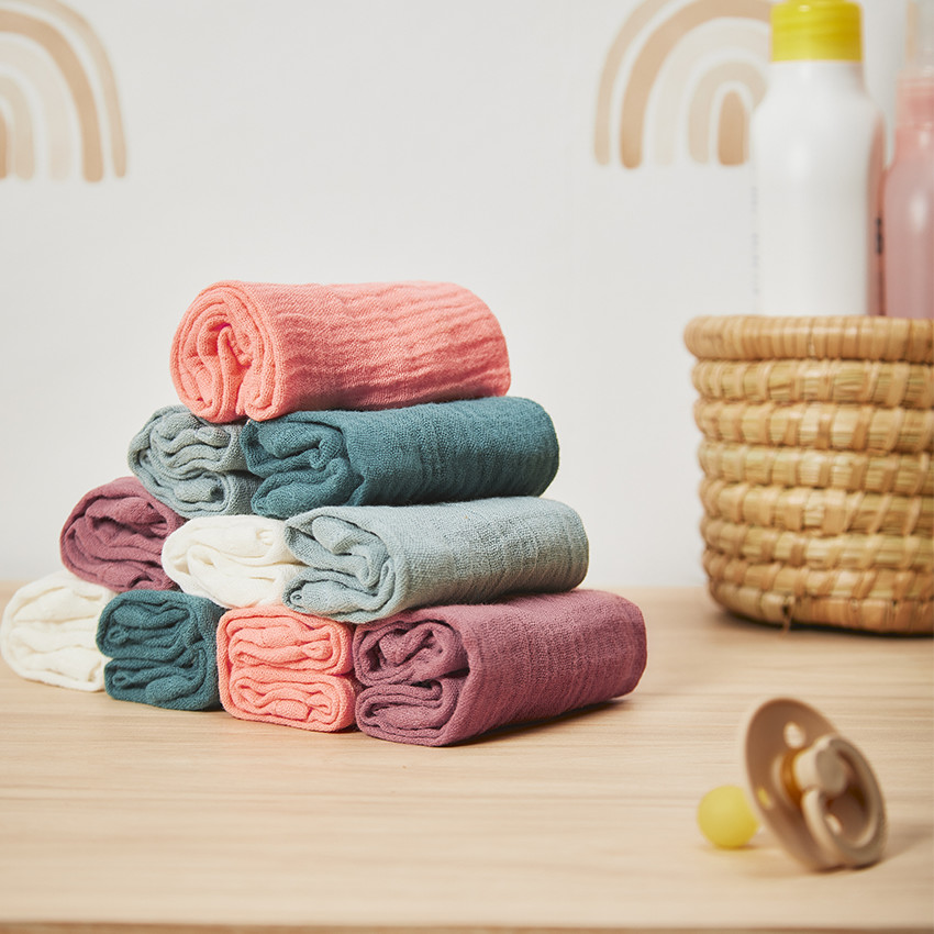 Set van 5 tetra handdoeken 25 x 25 cm 