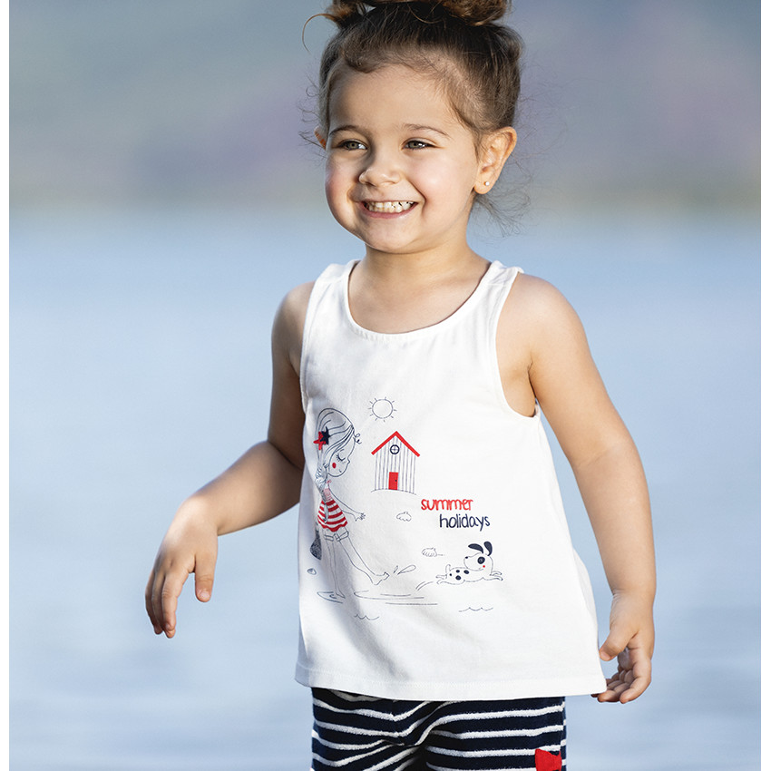 Ensemble de plage débardeur + short en éponge pour bébé fille 