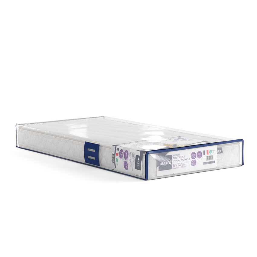 Matelas hypoallergénique Boutchou Cosy + valisette 70 x 140 cm 