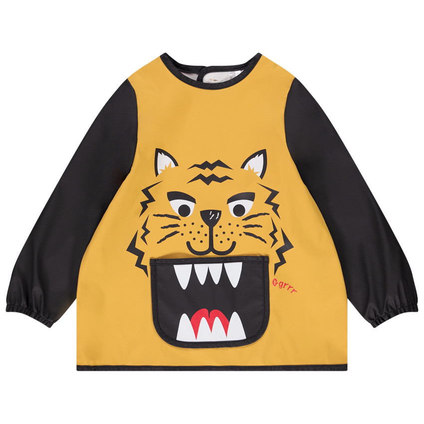 Tablier de peinture print ludique pour garçon 