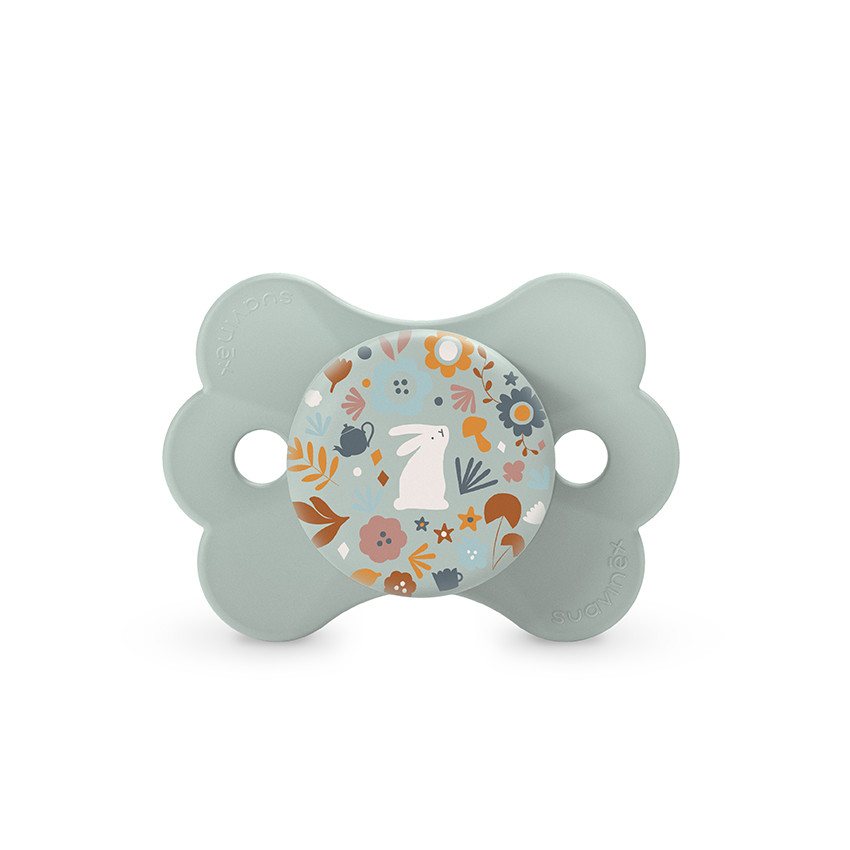 Sucette avec tétine silicone SX Pro 0-6M Wonderland bleu 