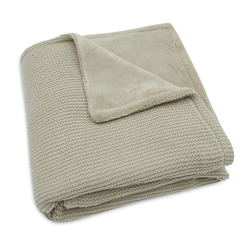 Couverture berceau Basic Knit Fleece 75x100 cm - Vert Olive 