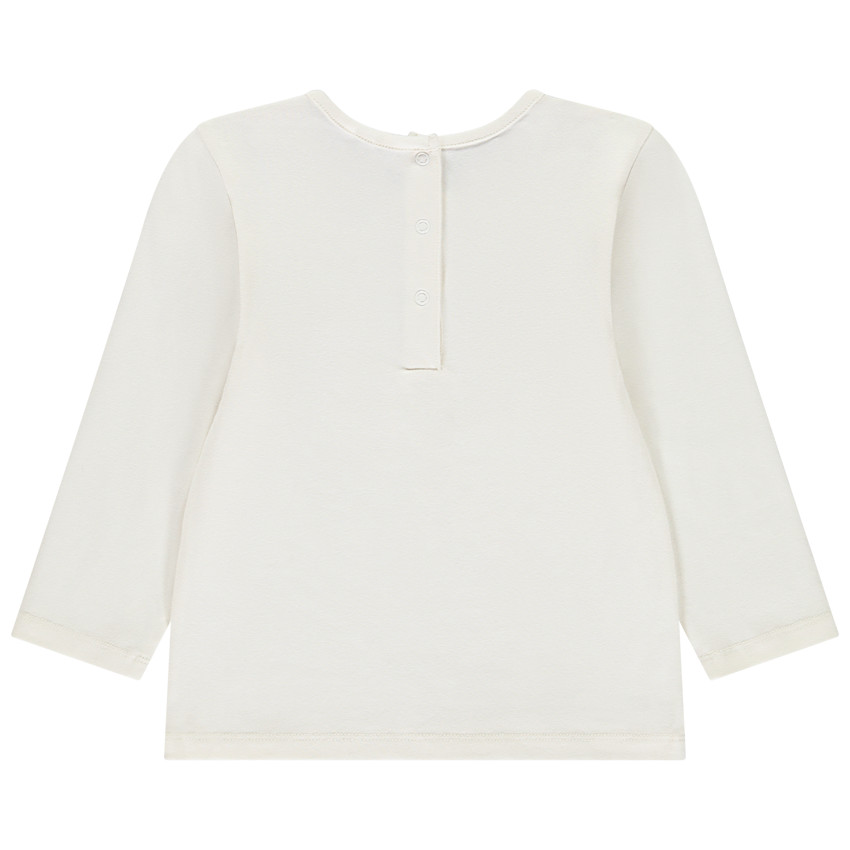 T-shirt manches longues print pailleté pour bébé fille 