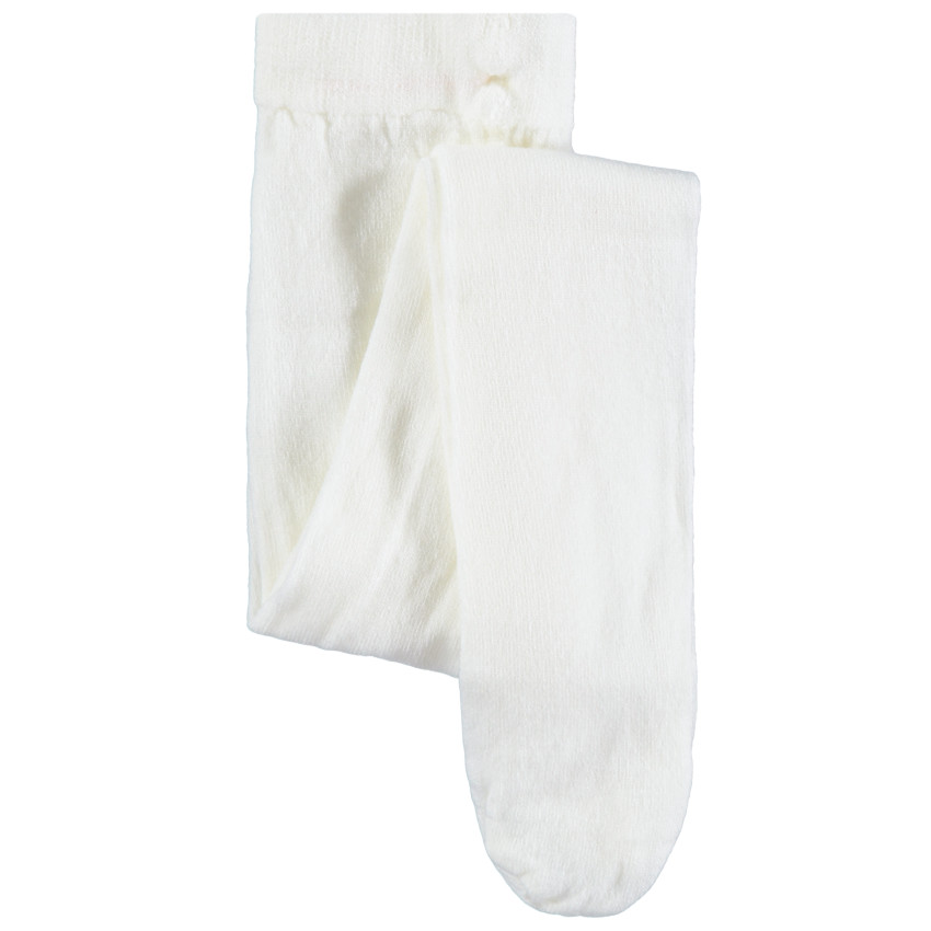 Collant épais uni rose 