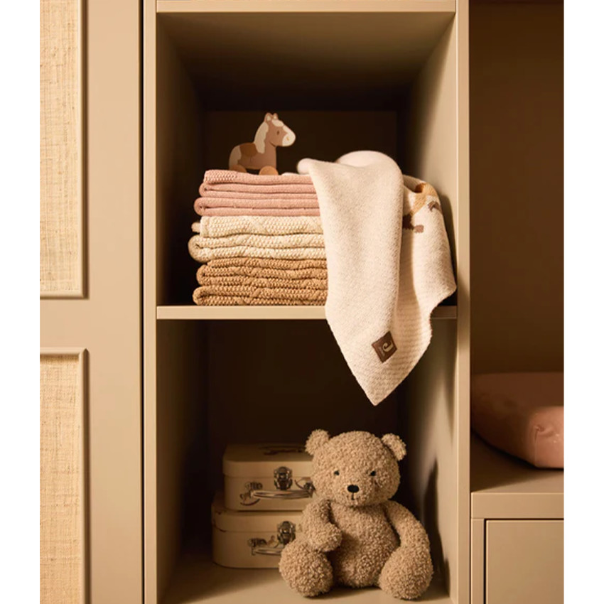 Couverture berceau Cosy Knit - 75X100CM - WILD ROSE-Velvet  