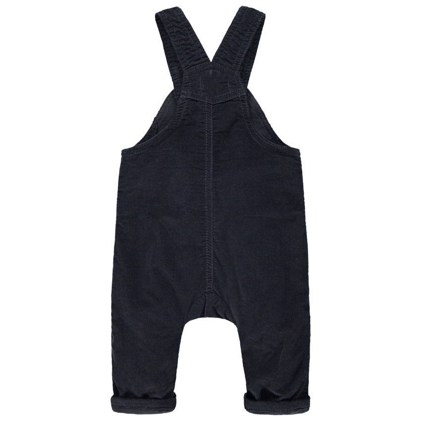 Salopette longue doublée jersey à poche kangourou 