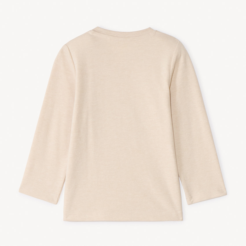 Langarm T-shirt met auto-print voor babyjongen 