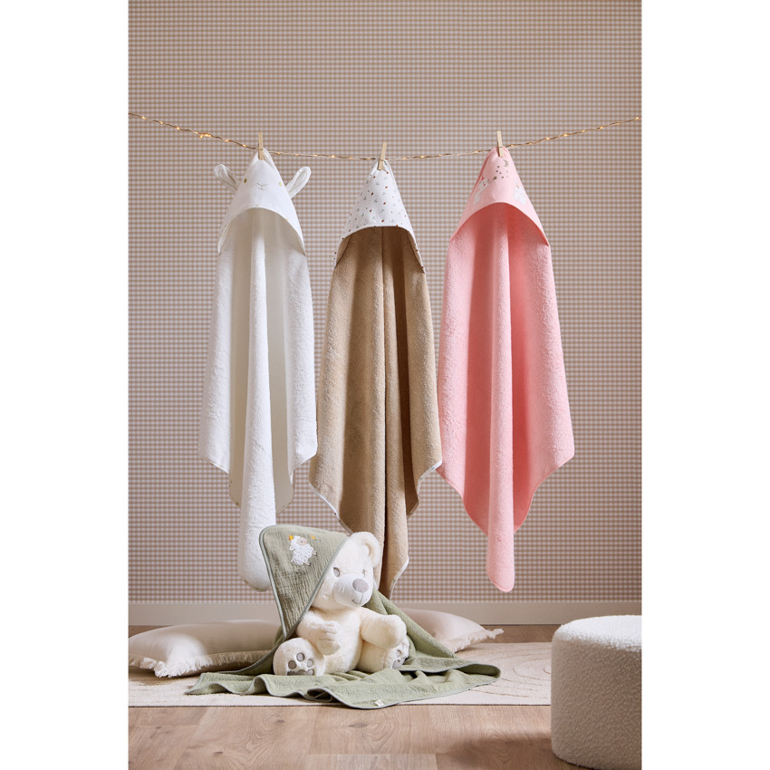 Set van badcape + washandje Little Princess 