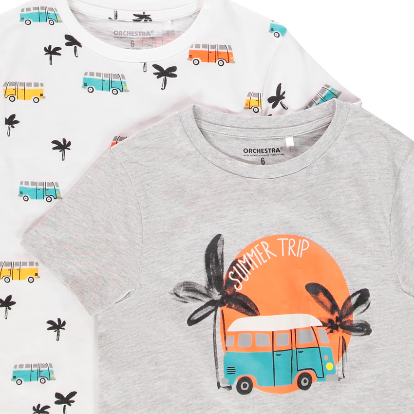 Lot de 5 T-shirts manches courtes pour enfant garçon 