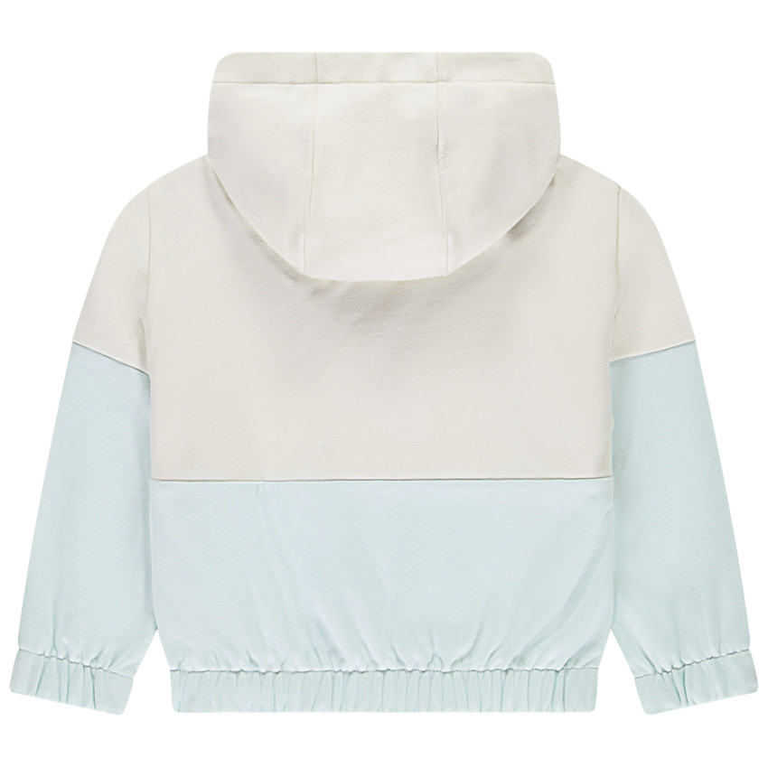 Sweat molleton oversize effet color block à capuche pour fille 