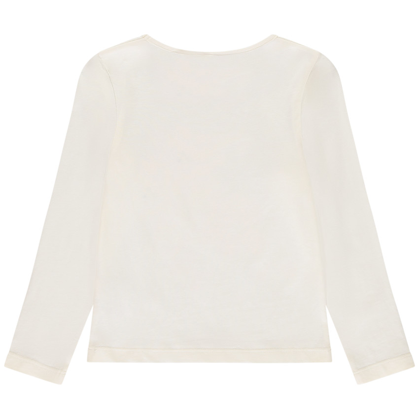 T-shirt manches longues print pailleté pour fille 