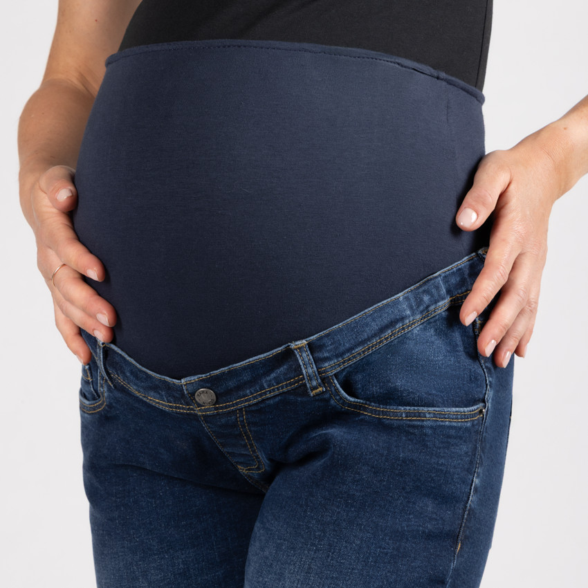 Jean slim de grossesse avec bandeau haut 