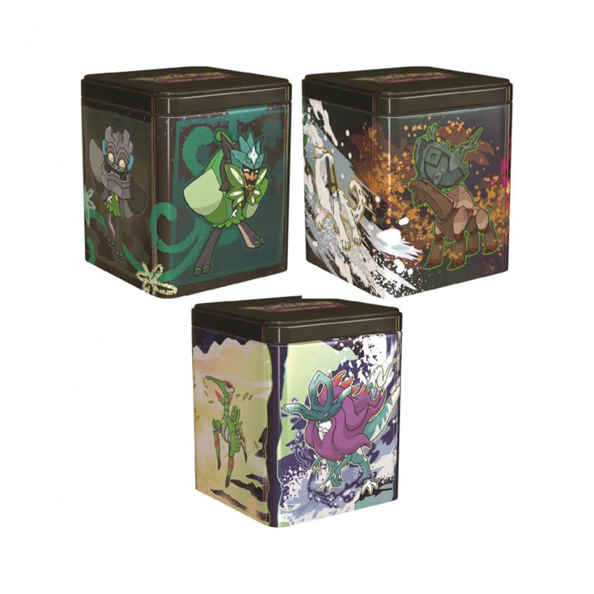 Boîte métallique Tin Cube Pokémon + 3 boosters (modèle aléatoire) 