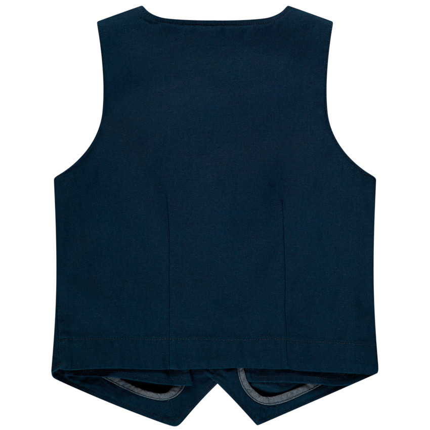 Gilet serveur uni de cérémonie pour garçon 