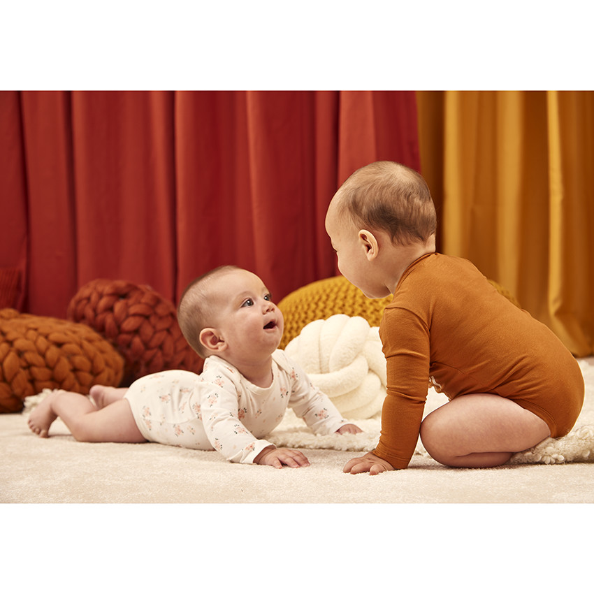 Lot de 7 bodies manches longues fantaisie pour bébé fille 