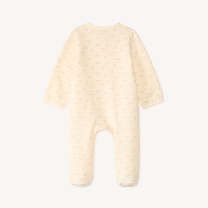 Dons-bien met ritssluiting in gestreepte velvet voor meisjesbaby's 