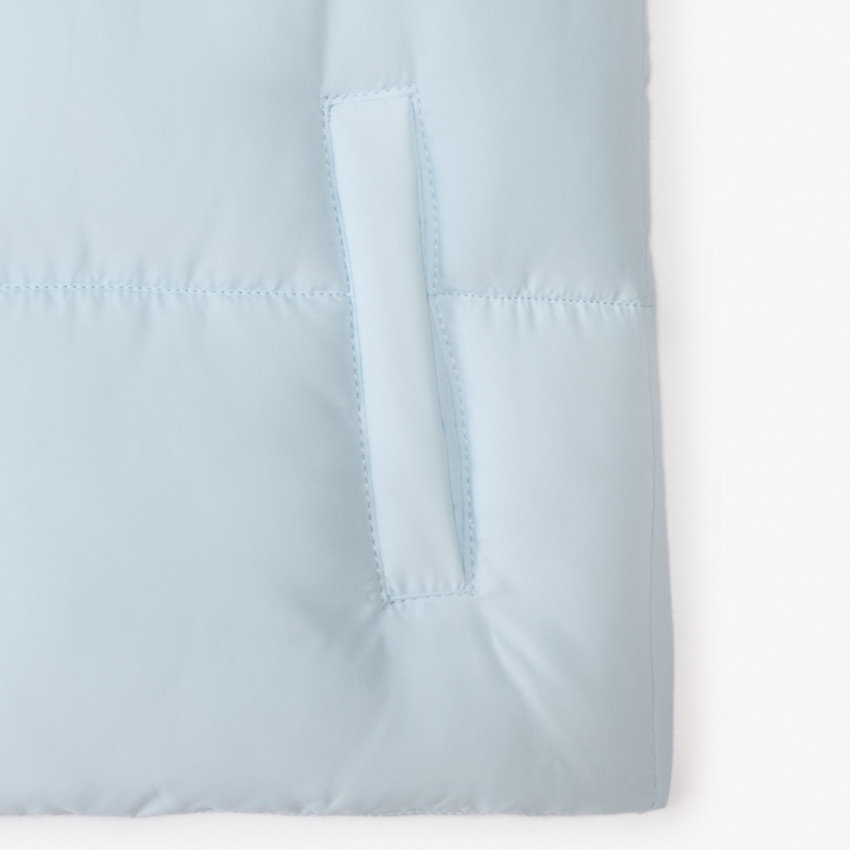 Doudoune sans manches en toile mate pour fille 