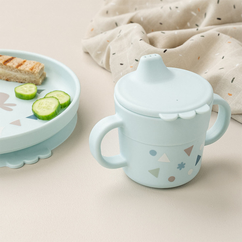 Maaltijdset 3-delige met zuignap Foodie Celebration Blauw 