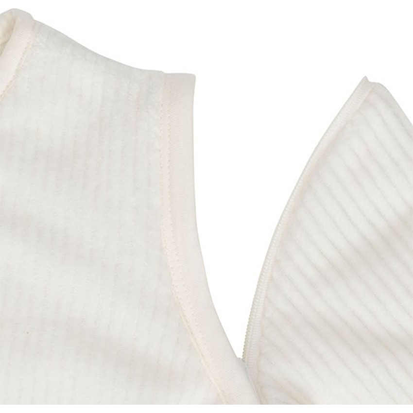 Slaapzak afritsbare mouwen 110cm Rib Ivory 