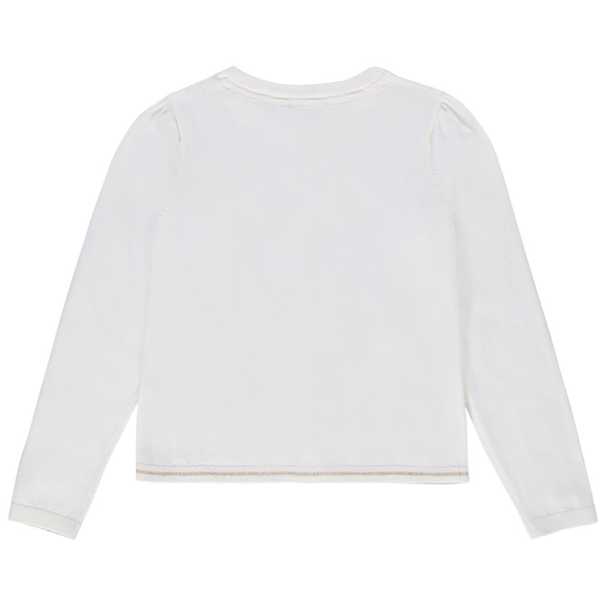 Gilet en tricot uni pour fille 