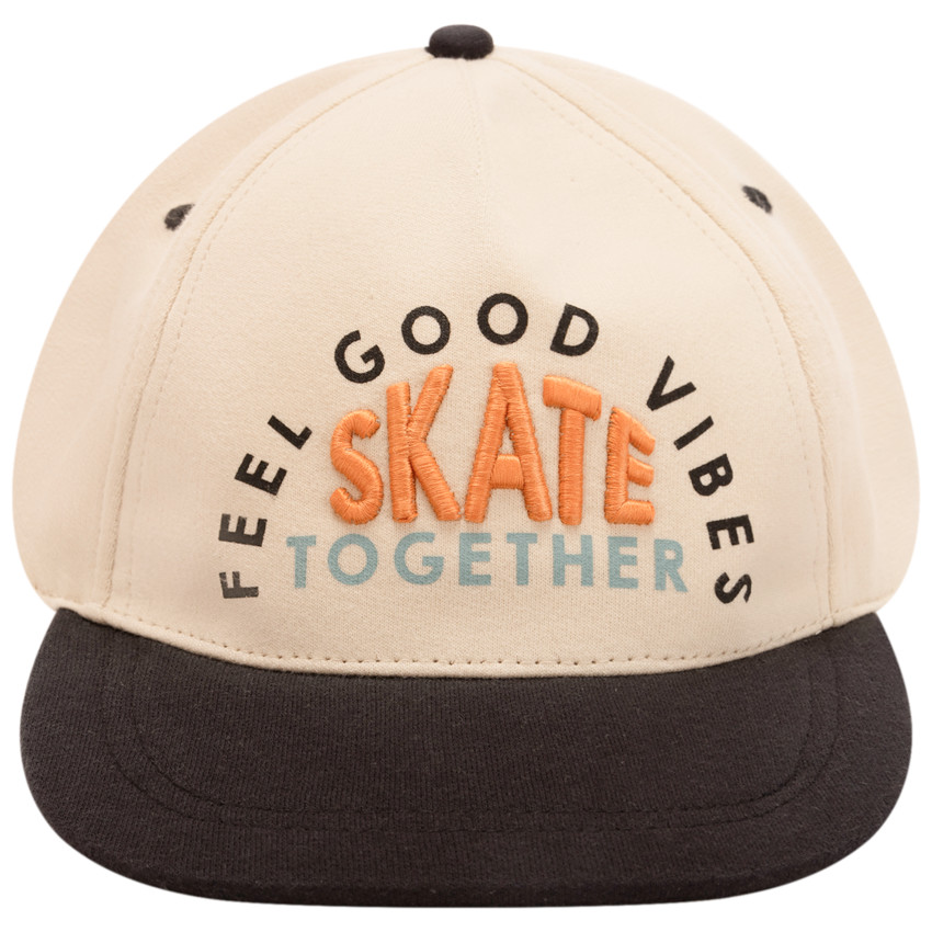 Casquette bicolore avec broderie 3D pour garçon 