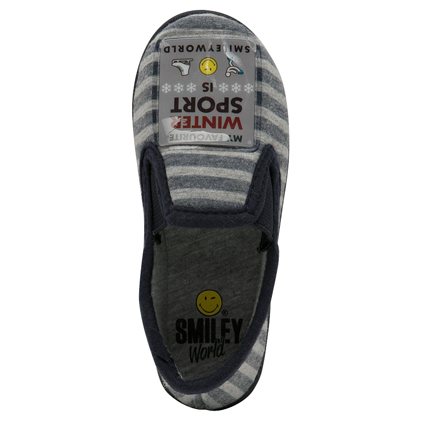 Chaussons rayés avec patch SmileyWorld 