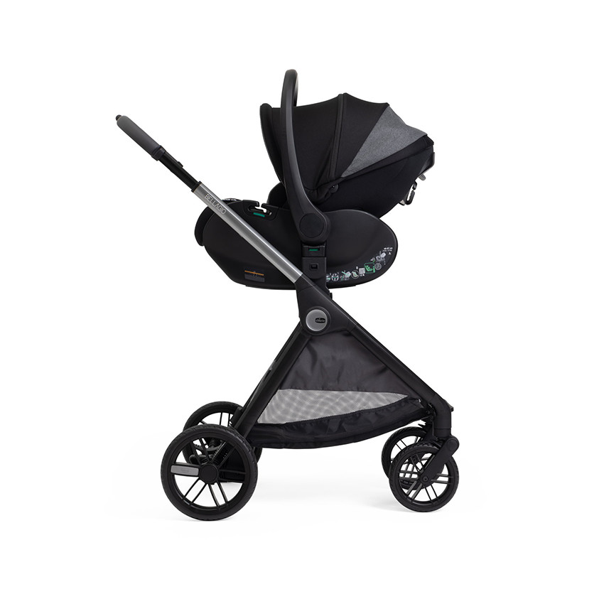 Poussette Bellagio avec adaptateurs Black Satin  