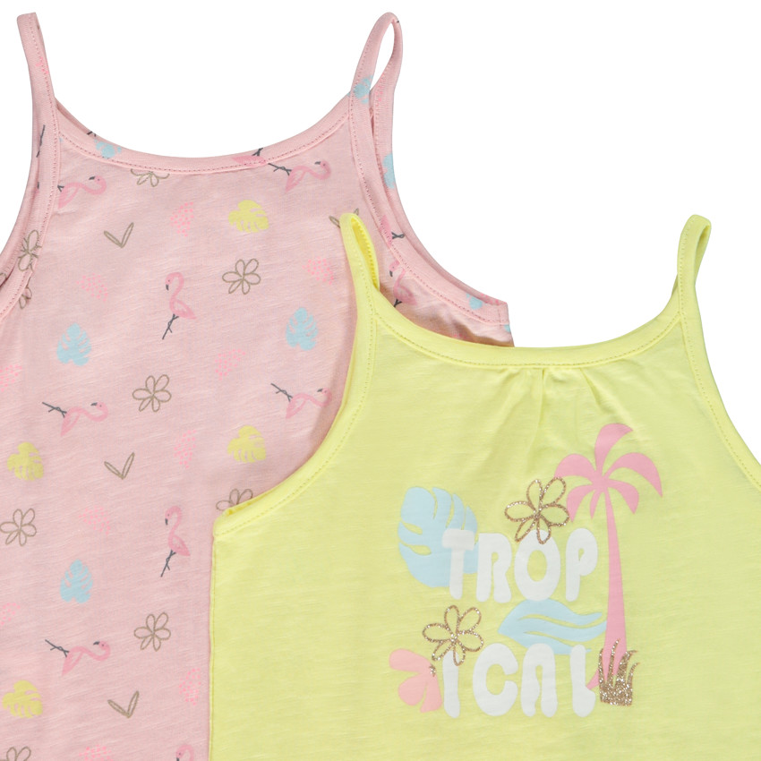 Lot de 5 débardeurs fantaisie pour bébé fille 