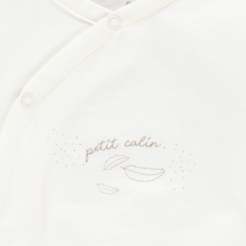 Pyjama van katoen met pluimenprint voor baby