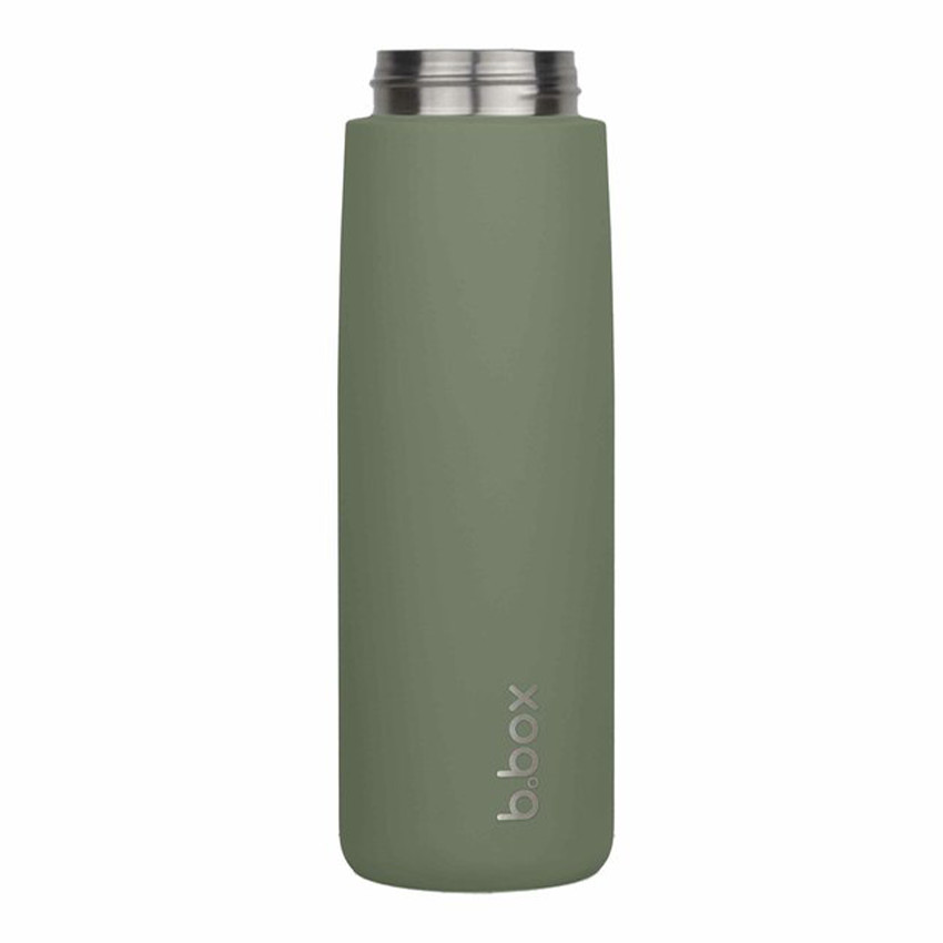 Gourde isotherme avec paille Flip Top 690ml Olive 