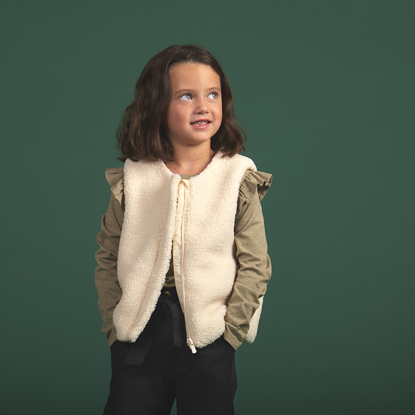 Parka 2 en 1 en fausse fourrure pour fille 