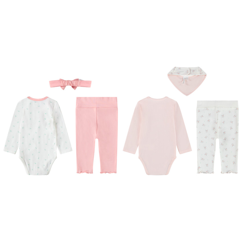 Set van 2 verwisselbare 3-delige ensembles voor meisjes 