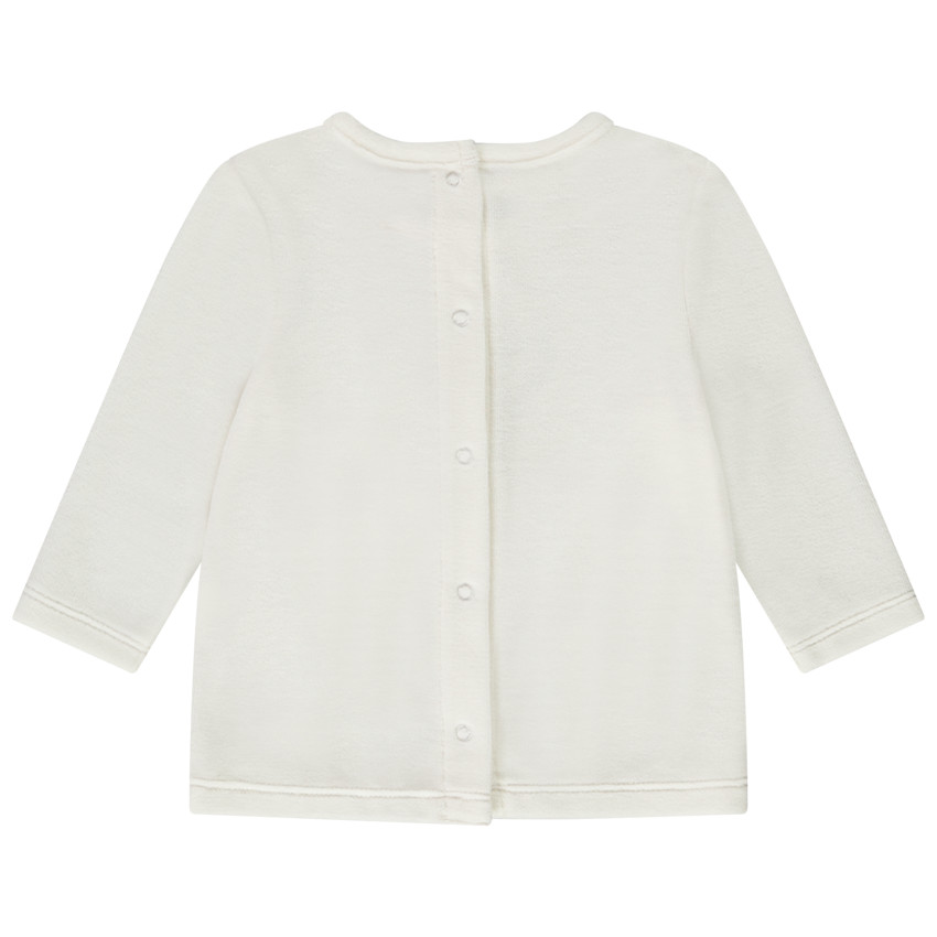 Pyjama 2 pièces en velours biche de Noël pour bébé fille 