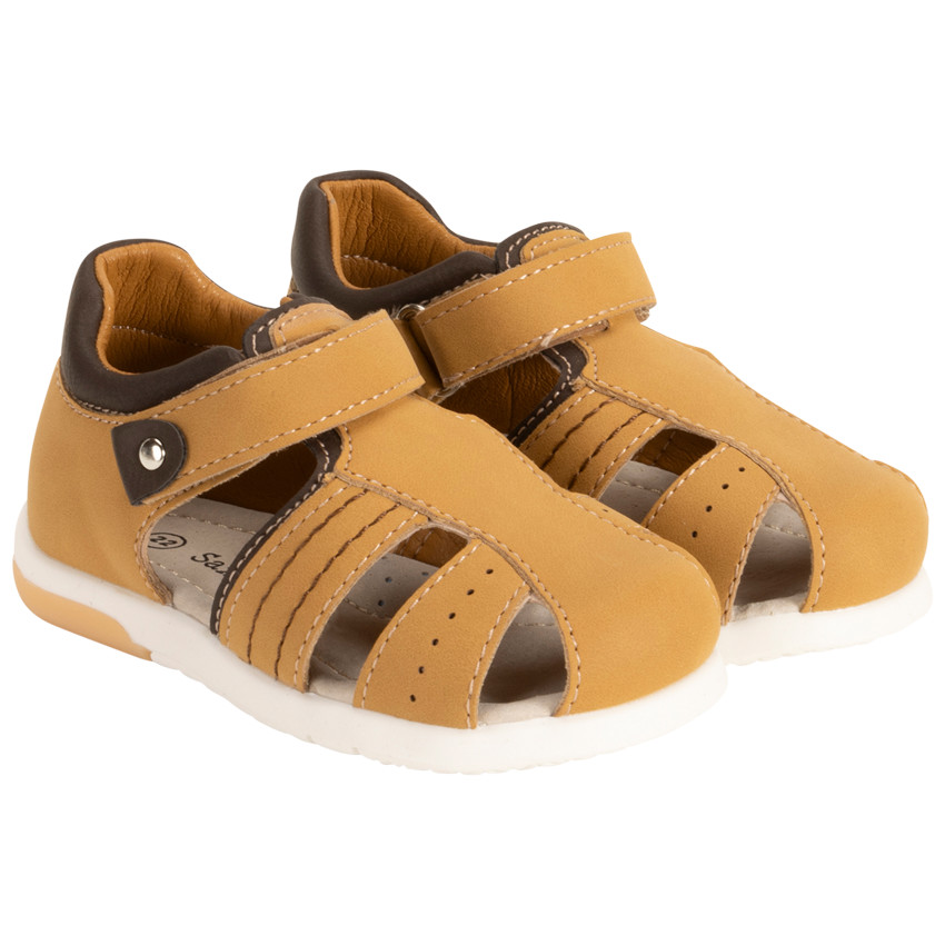 Sandalen velcro met perforaties voor baby jongen 
