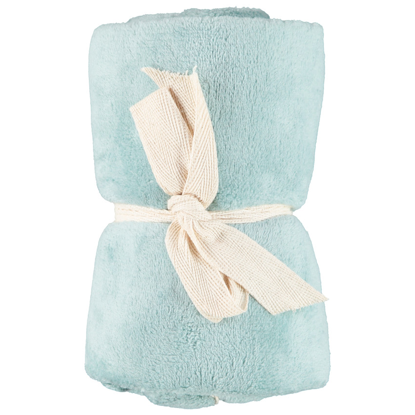 Couverture en sherpa unie 75 x 75 cm 