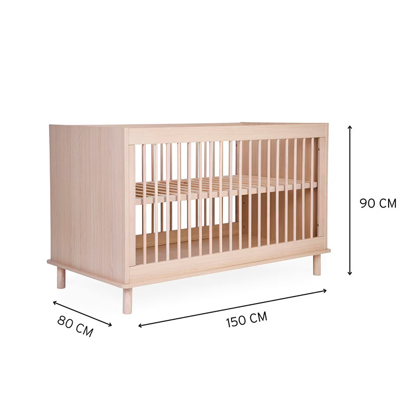 Lit évolutif avec lattes Nordica 70X140CM Natural 