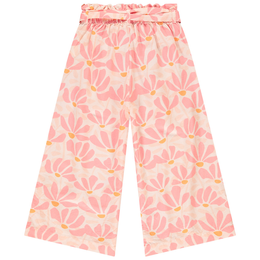 Vloeibare korte broek met bloemenprint voor meisjes 
