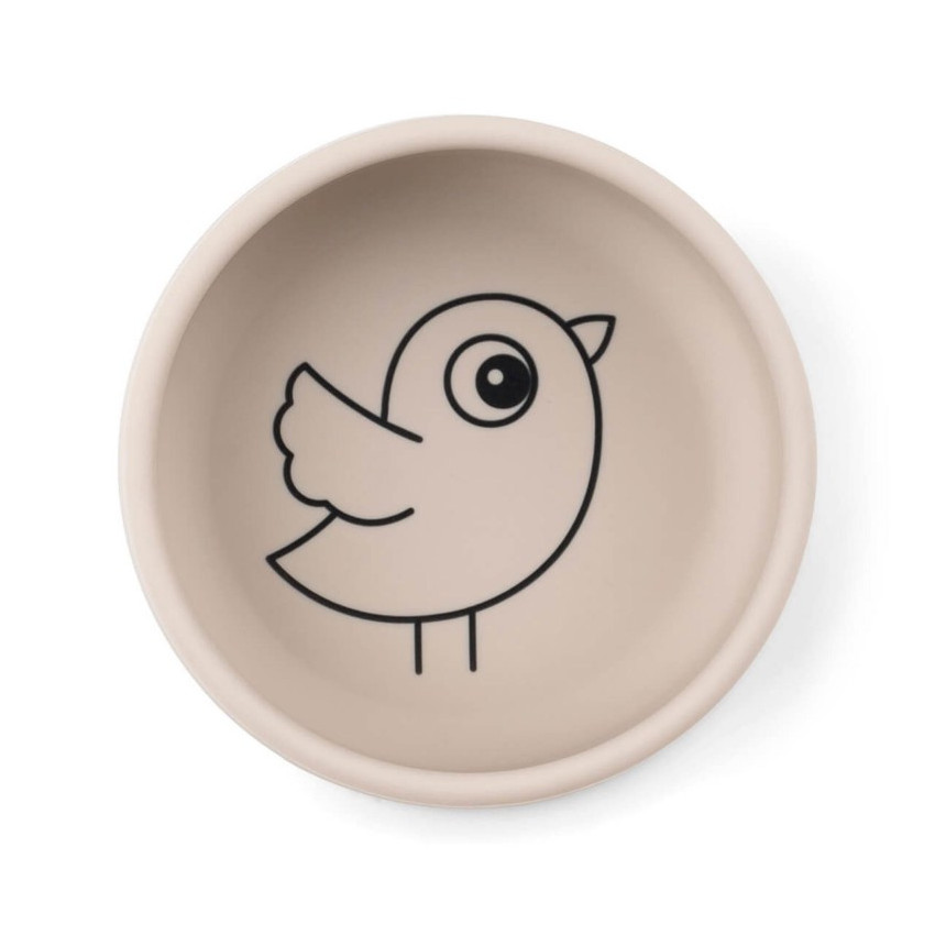 Coffret repas en silicone Birdee Sable 
