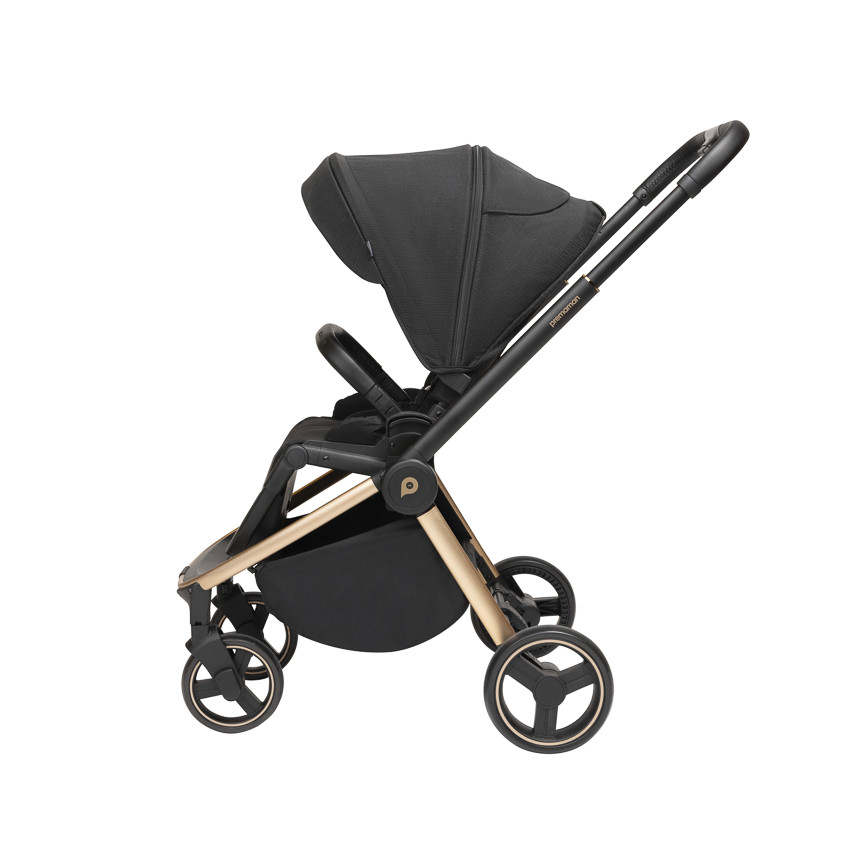 Poussette trio Alba avec nacelle noir/champagne 