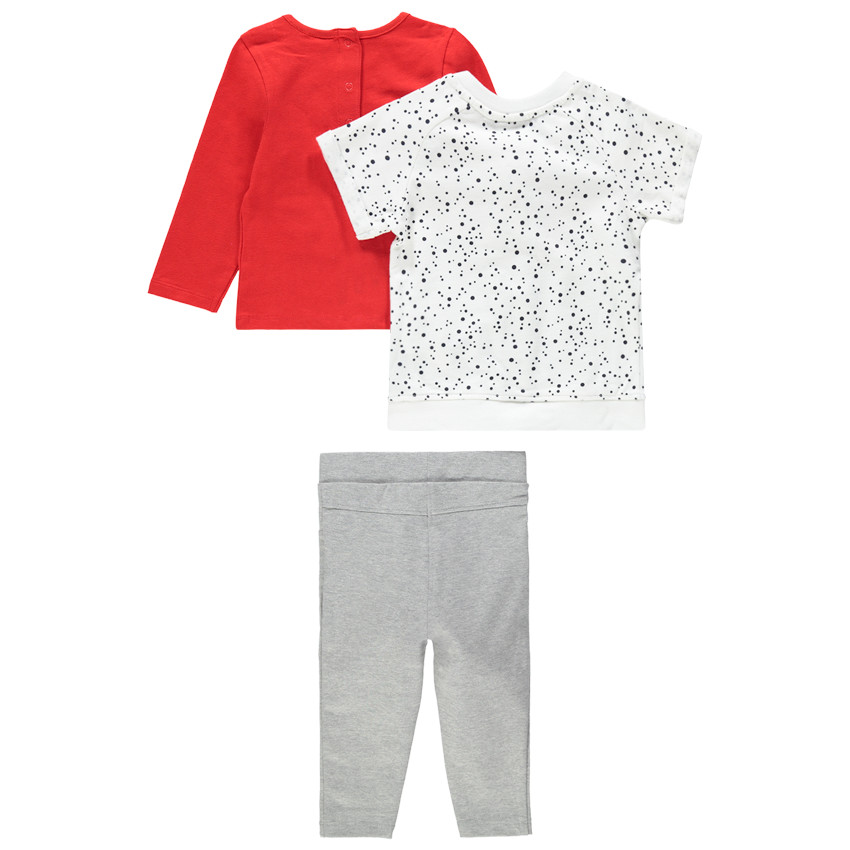 Jogging 3 pièces en jersey print Mickey et Minnie Disney 