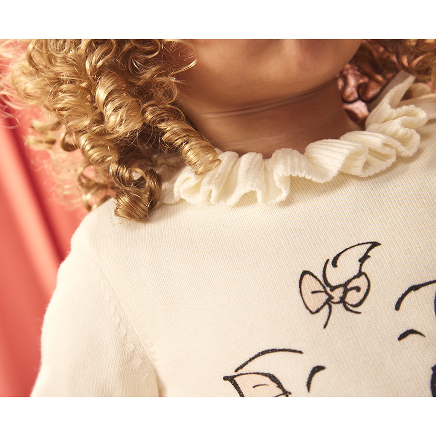 Pull en tricot print Marie Disney pour bébé fille 