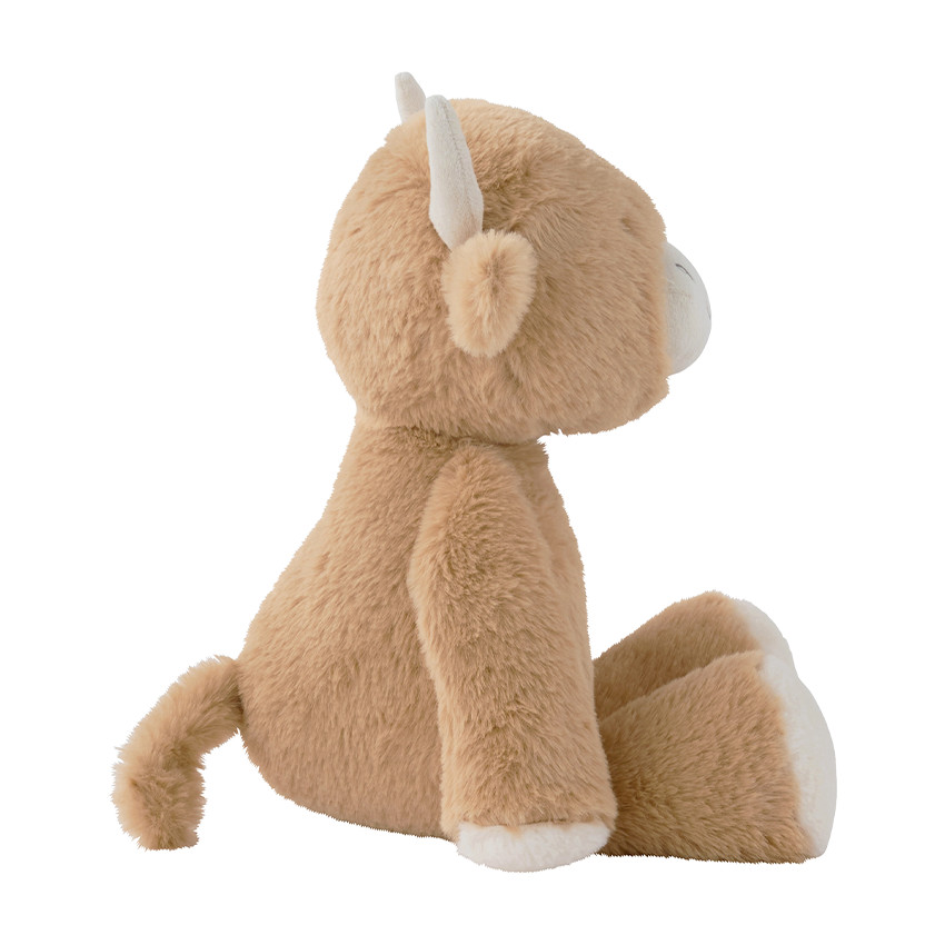 Knuffel Medium 40cm Koe Fluffy Beige 