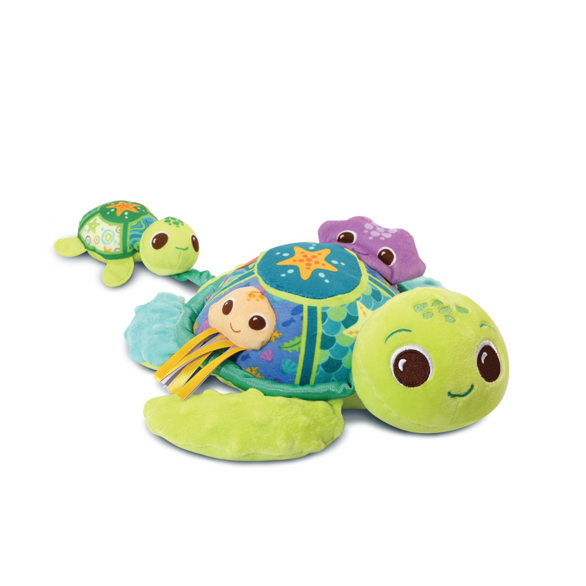 Peluche Juju maman tortue éveil des sens FR 