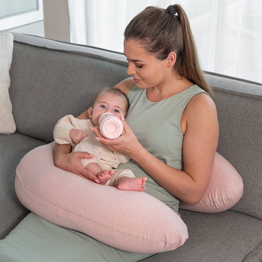 Grand coussin multi-usage Buddy Chiné Pink 