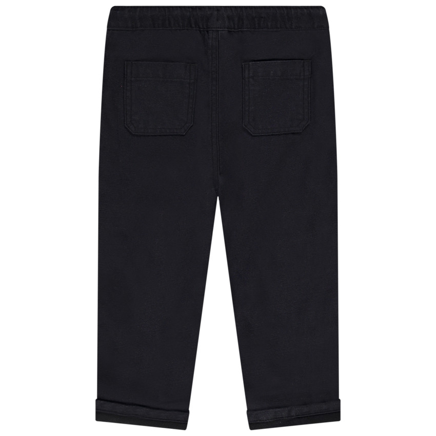 Pantalon droit en toile armurée pour bébé garçon 