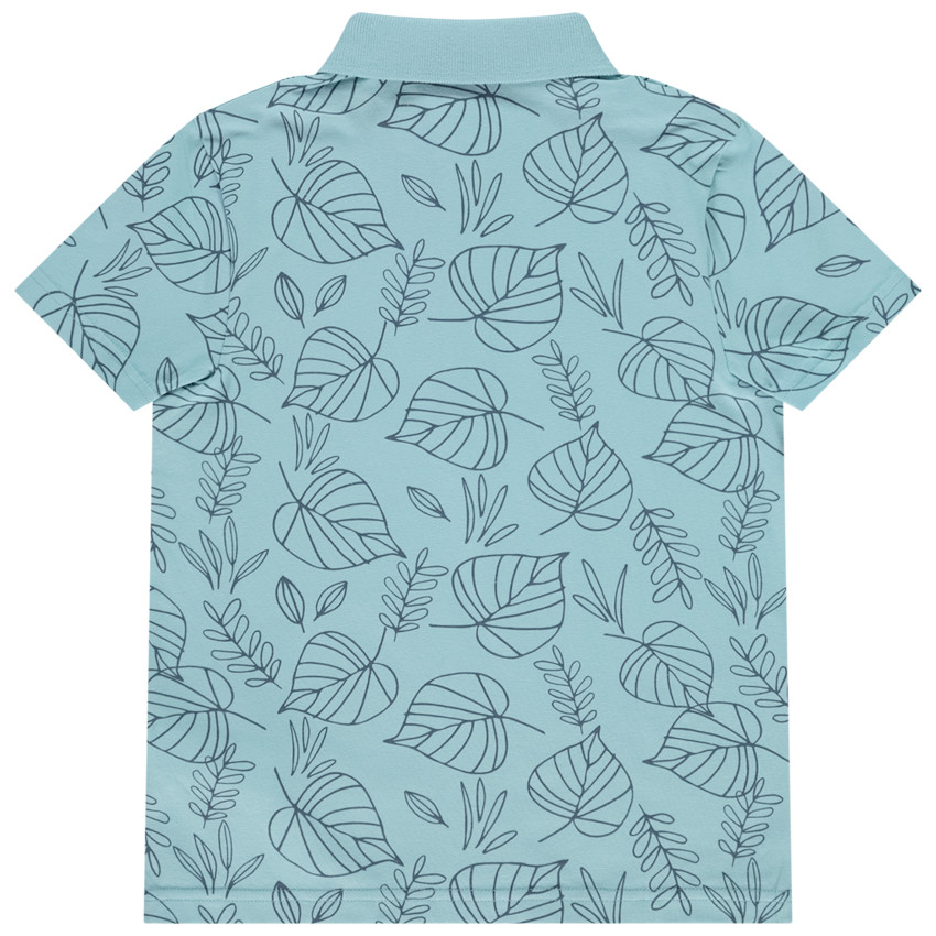 Polo manches courtes imprimé fantaisie pour garçon 